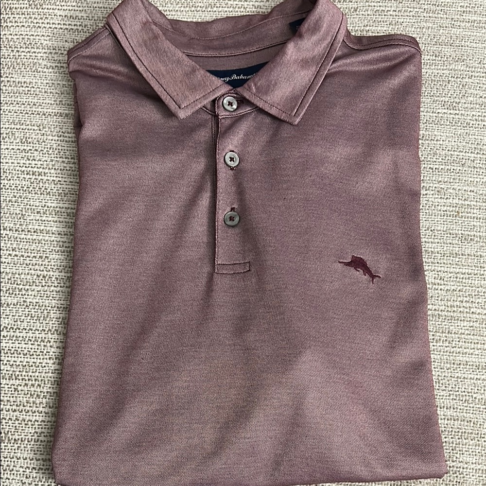 Tommy Bahama Men's Polo Shirt - Mauve